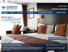 Tablet Screenshot of diamondmattress.com